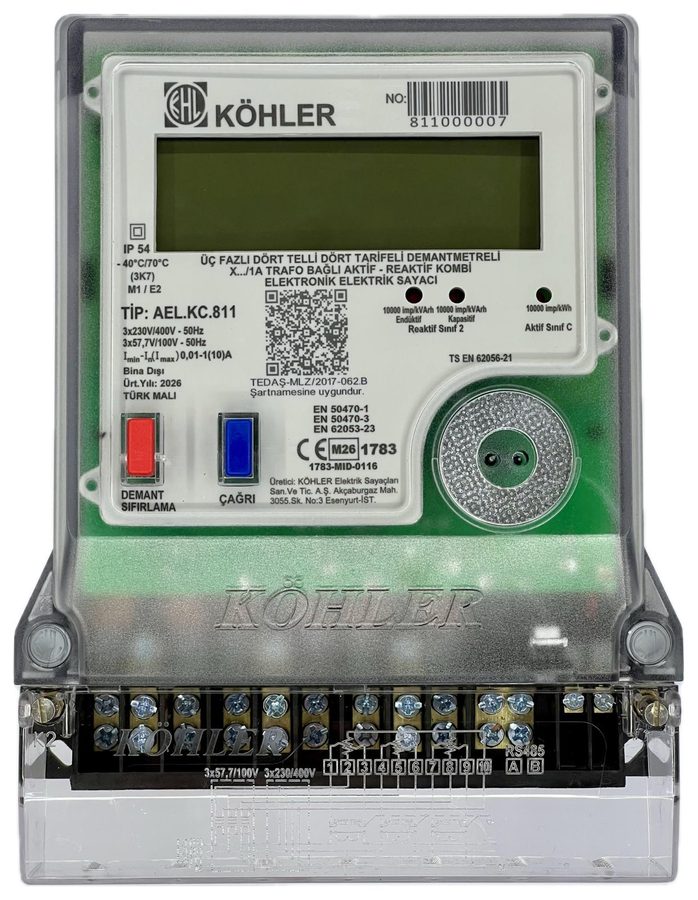 KÖHLER KC811 kombi sayaç