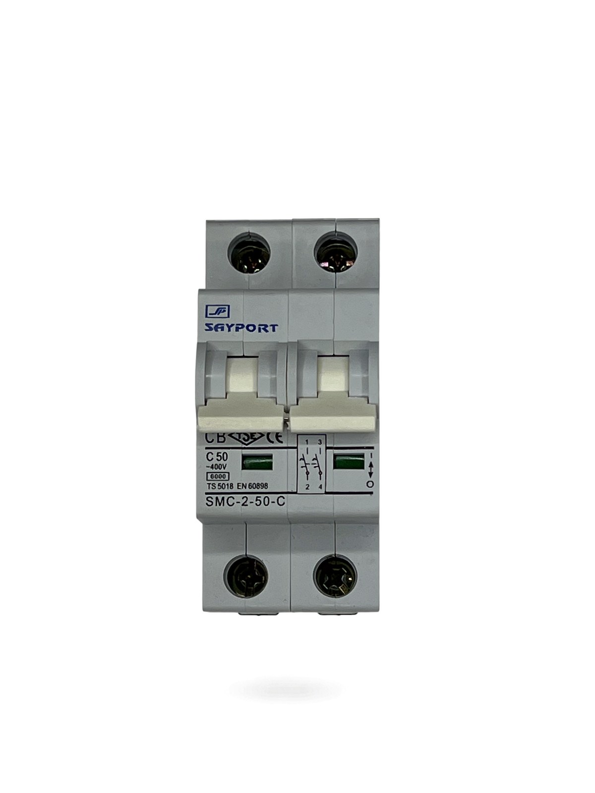 KÖHLER SAYPORT SMC-2 C50A 2 Kutuplu Otomatik Sigorta (6 kA) elektrik sayacı