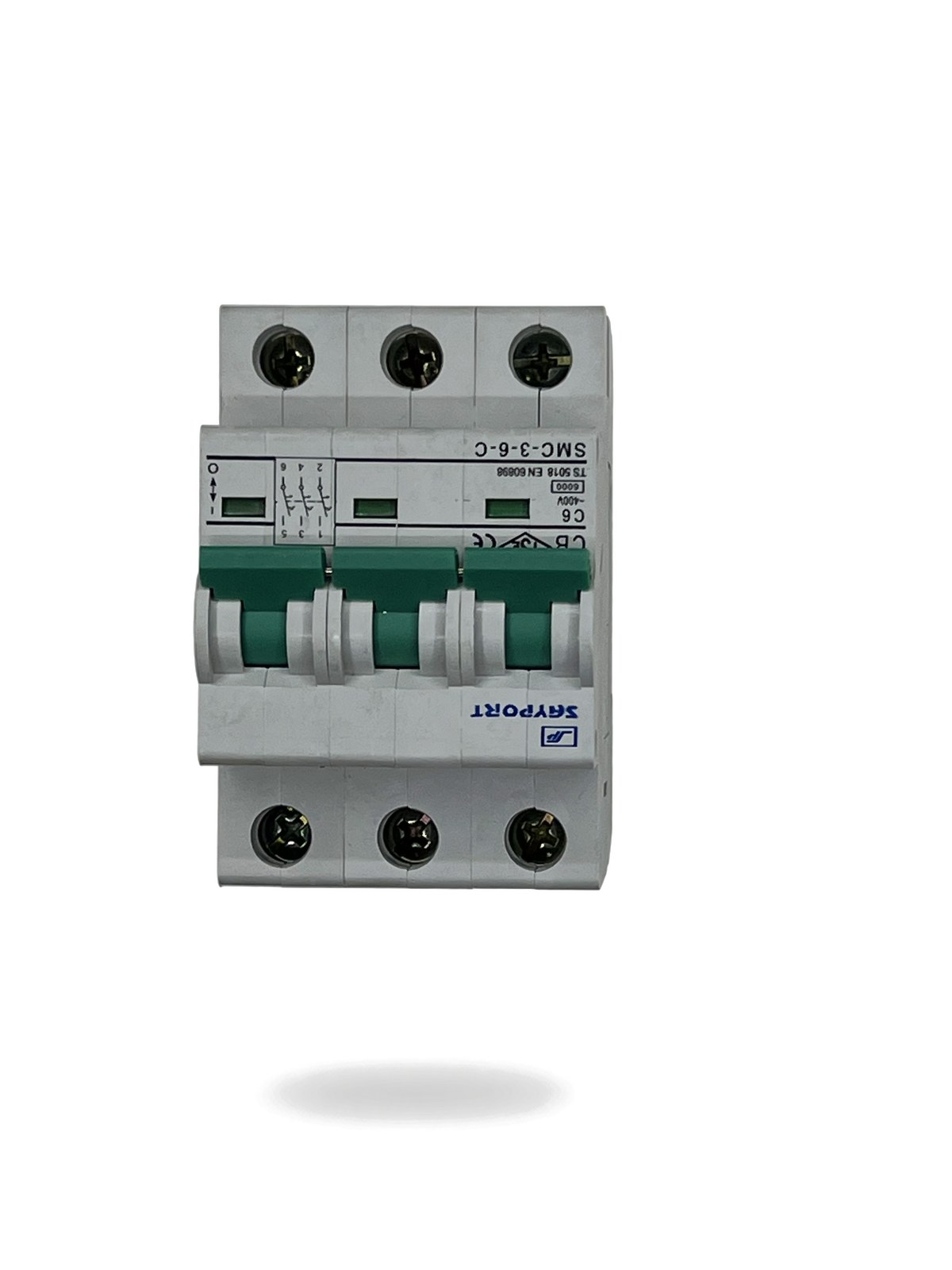 KÖHLER SAYPORT SMC-3 C6A 3 Kutuplu Otomatik Sigorta (6 kA) elektrik sayacı