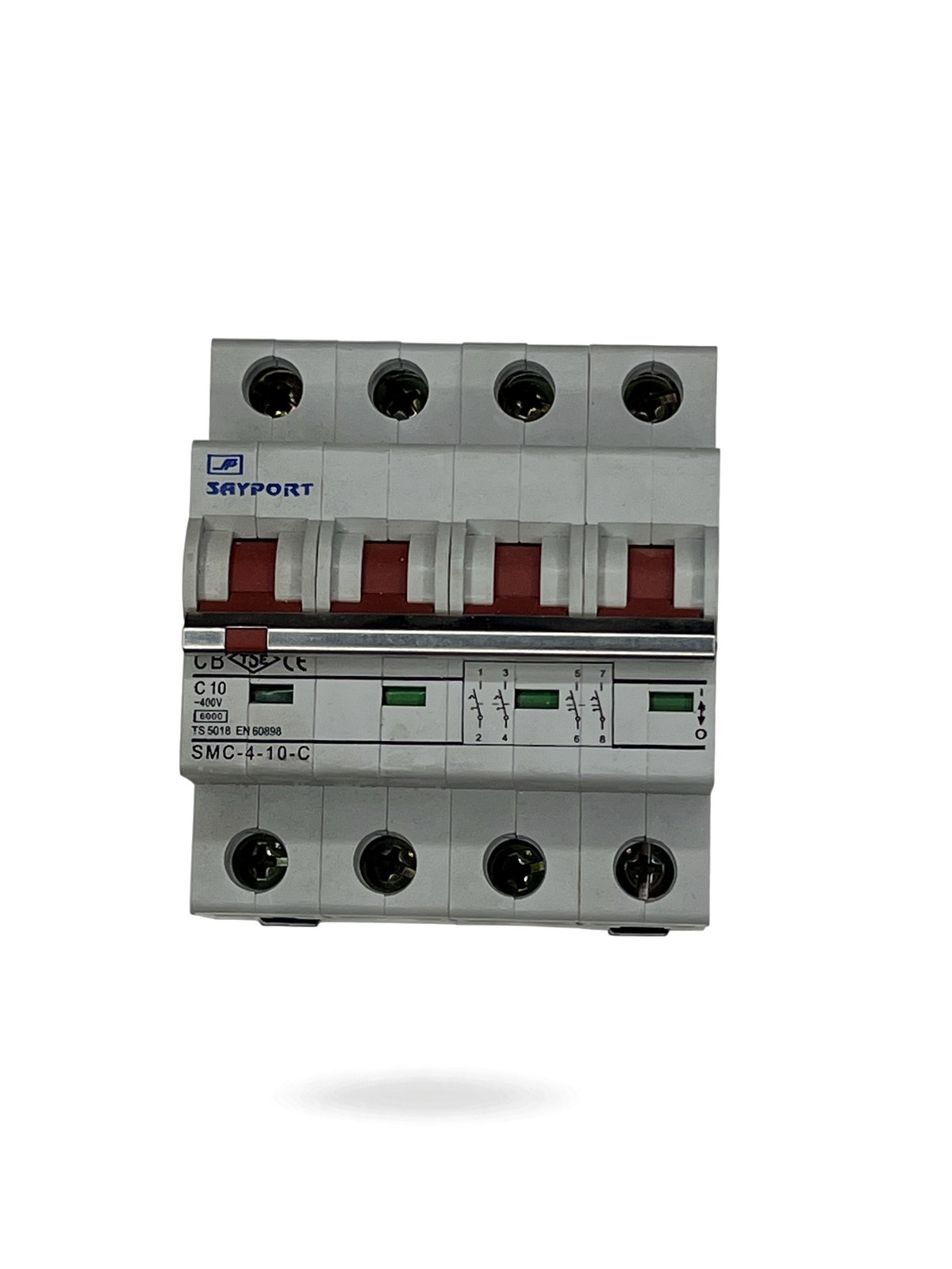 KÖHLER SAYPORT SMC-4 C10A 4 Kutuplu Otomatik Sigorta (6 kA) elektrik sayacı