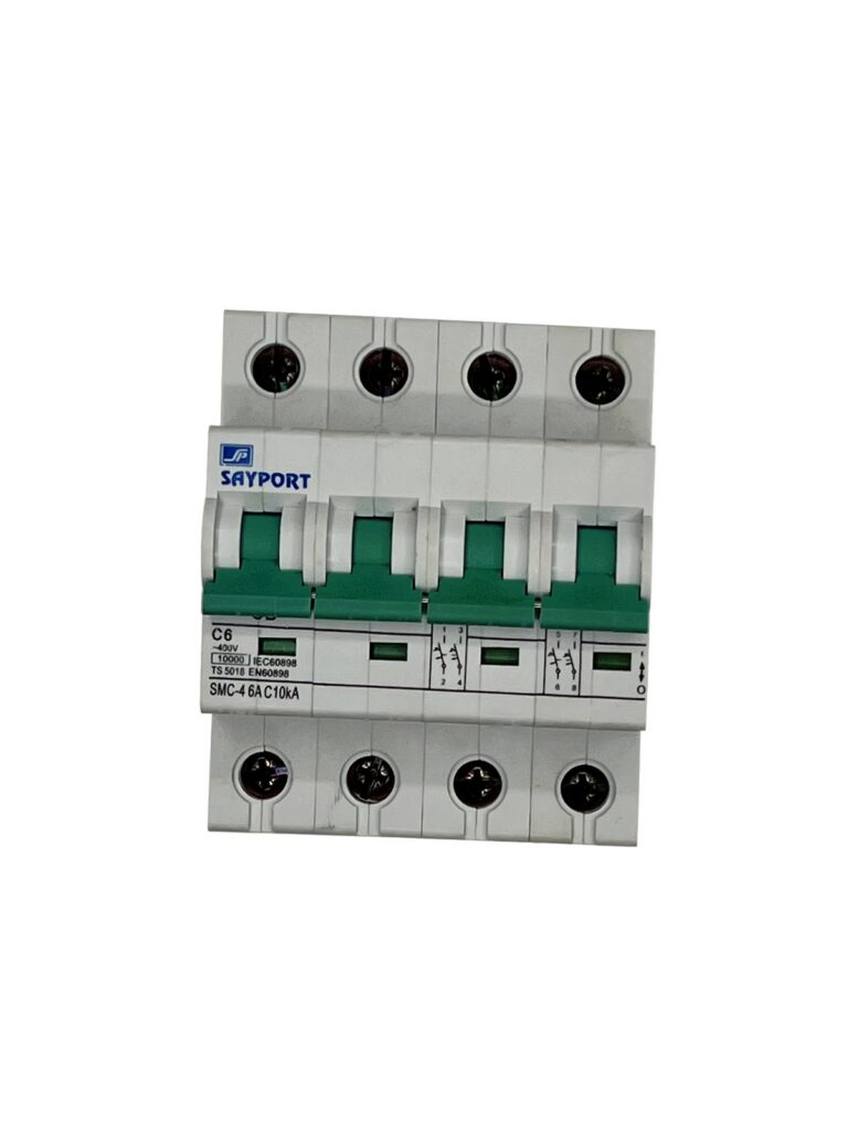 SAYPORT SMC-4 C6A 4 Kutuplu Otomatik Sigorta (10 kA)