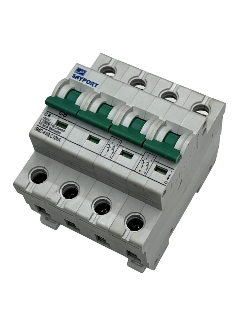 SAYPORT SMC-4 C6A 4 Kutuplu Otomatik Sigorta (10 kA) - görsel 2