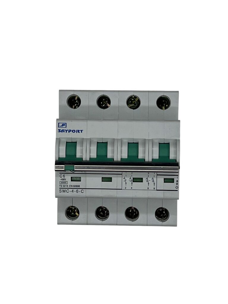 SAYPORT SMC-4 C6A 4 Kutuplu Otomatik Sigorta (6 kA)
