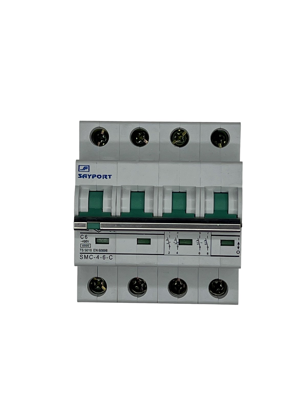 KÖHLER SAYPORT SMC-4 C6A 4 Kutuplu Otomatik Sigorta (6 kA) elektrik sayacı