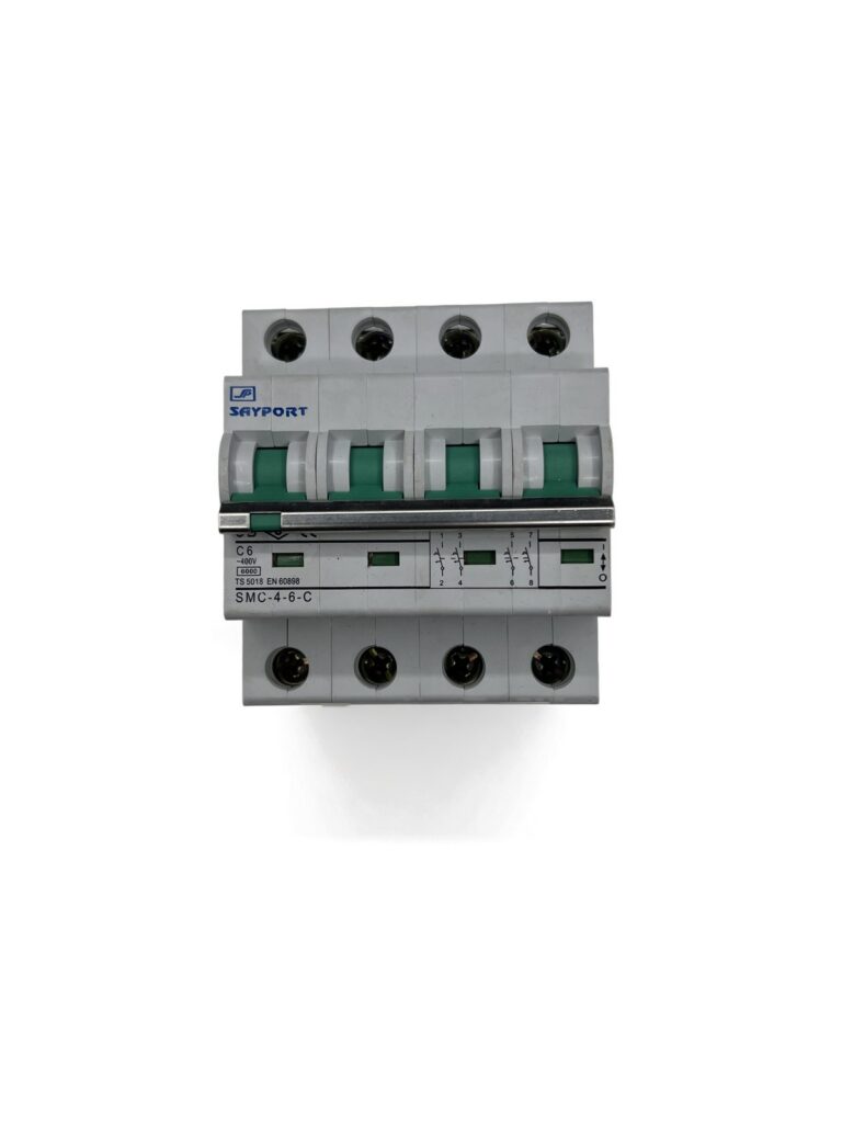 SAYPORT SMC-4 C6A 4 Kutuplu Otomatik Sigorta (6 kA) - görsel 3