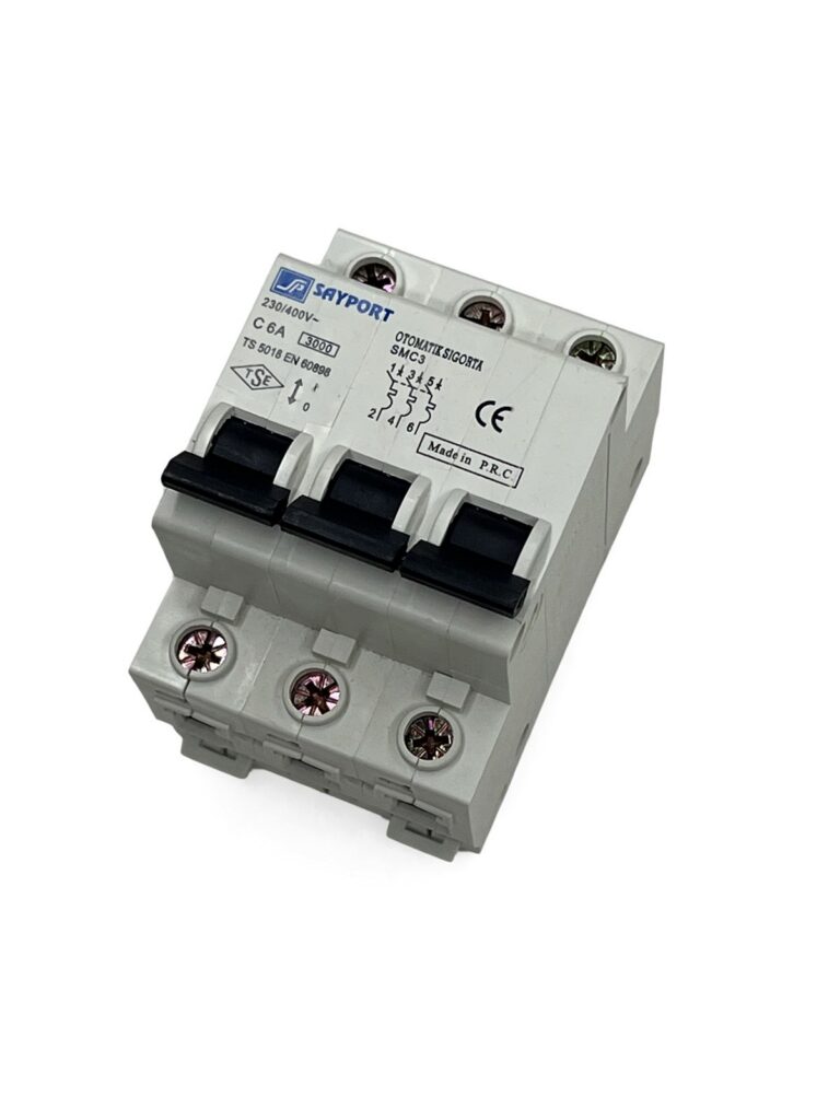 KÖHLER SAYPORT SMC3 C6A 3 Kutuplu Otomatik Sigorta (3 kA)