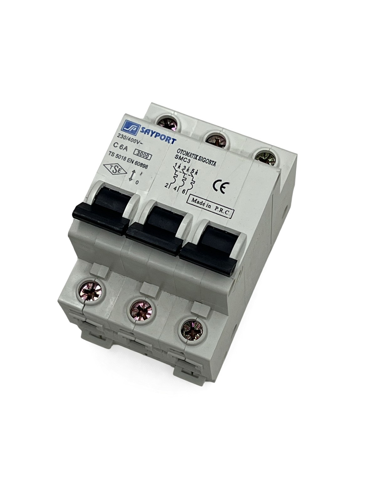 KÖHLER SAYPORT SMC3 C6A 3 Kutuplu Otomatik Sigorta (3 kA) elektrik sayacı