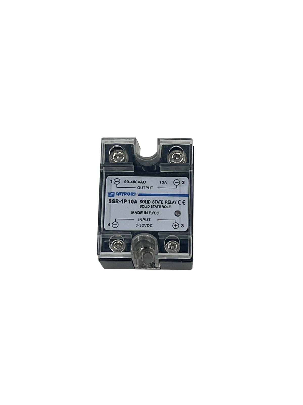 KÖHLER SAYPORT SSR-1P 10A Solid State Röle (3–32 VDC Kontrol) trifaze elektrik sayacı
