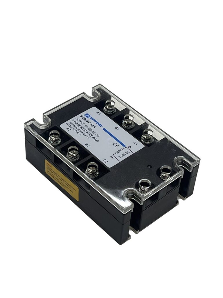 SAYPORT SSR-3P 10A Trifaze Solid State Röle (3–32 VDC Kontrol) - görsel 2