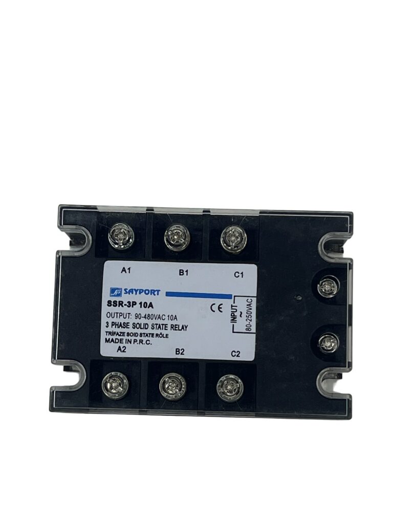 SAYPORT SSR-3P 10A Trifaze Solid State Röle (3–32 VDC Kontrol) - görsel 5