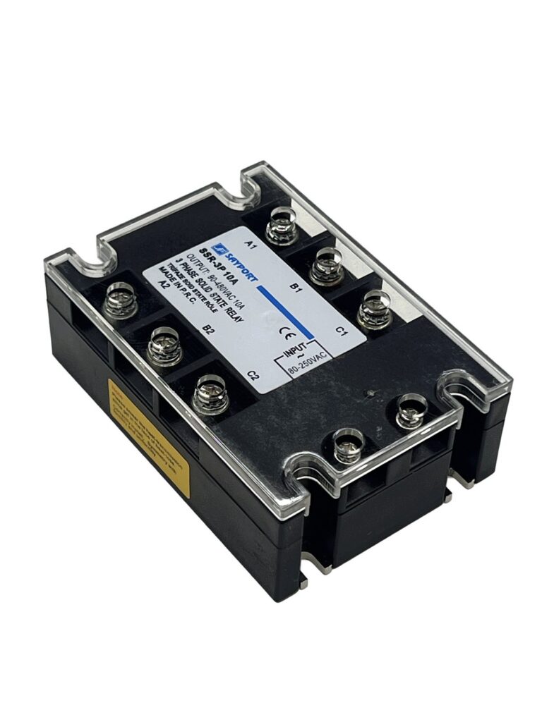 SAYPORT SSR-3P 10A Trifaze Solid State Röle (3–32 VDC Kontrol) - görsel 6